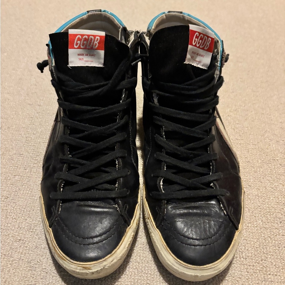 Golden Goose Black High-Top Sneakers